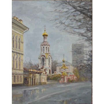After the rain. Church of St. Barbara the great martyr, Kazan.