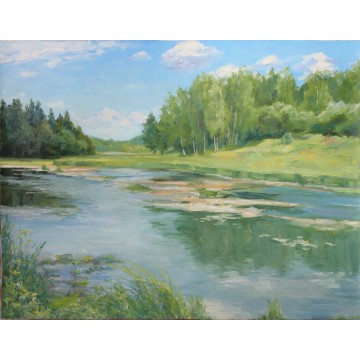 The River Vorya. Series 'Abramtsevo'.