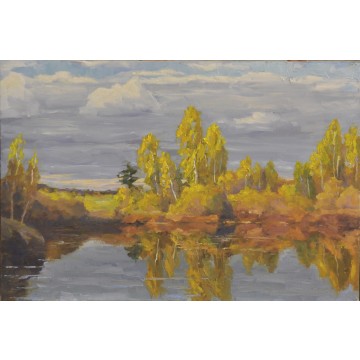 Beaver lake in autumn