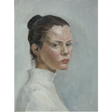 Oil sketch for 2 hours.Katya
